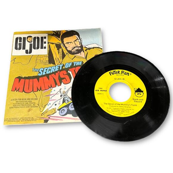 2 G.I. Joe Book & Record Sets – Mummy’s Tomb + Spy Island – 1970s - Picture 2 of 5